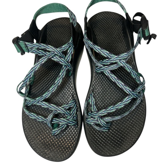 Chaco Women's Sandals - Black and Green - Picture 3 of 9